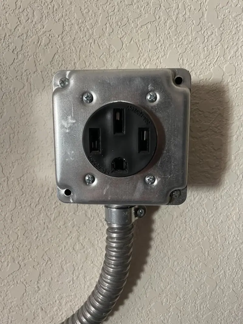 NEMA 14-50 outlet installed for Electrical Panel Upgrade in Rosemount